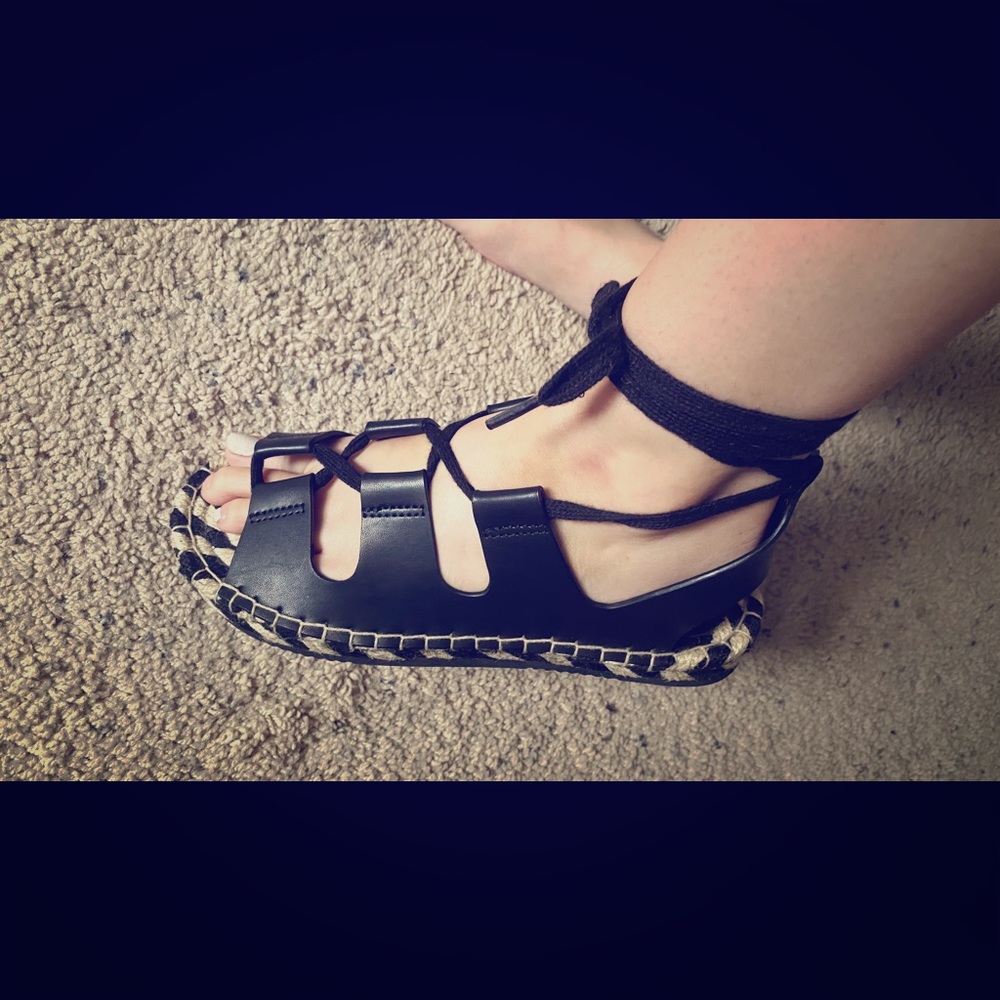 Mia gladiator espadrilles. Never worn